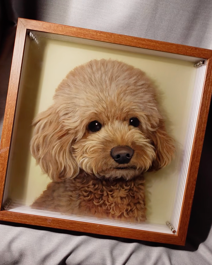 Hand-Painted Lifelike 3D Pet Portrait