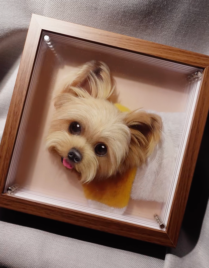 Hand-Painted Lifelike 3D Pet Portrait