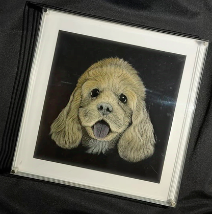 Knife Scratch 3D Pet Portrait